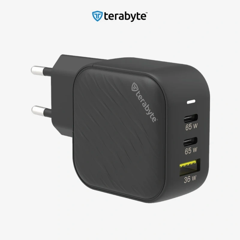 Punjac univerzalni Terabyte TR65W, GaN, PPS, PD 3.0, QC 3.0, 65W crni CE Punjac univerzalni Terabyte TR65W, GaN, PPS, PD 3.0, QC 3.0, 65W crni CE