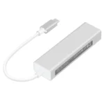 Adapter Type C na 3 USB 3.0 + RJ45 Gb JWD-T5 srebrni - Slika 3