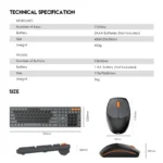 Combo mis tastatura wireless Fantech WK-895 plavi - Slika 7