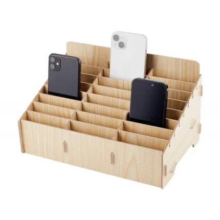 Drveni stalak za telefone sa 24 pregrade