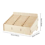 Drveni stalak za telefone sa 24 pregrade - Slika 3