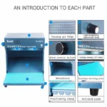Kaisi K-1811 Antistatik Dust Free Mini Work Station - Slika 11