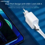 Kucni punjac KONFULON C69Q PD+QC 20W - Slika 3