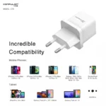 Kucni punjac KONFULON C76 GaN PD QC 30W beli - Slika 3