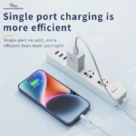 Kucni punjac KONFULON JK77 2.4A sa iPhone lightning kablom beli 1m - Slika 5