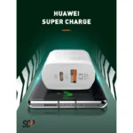 Kucni punjac LDNIO A2421C 22.5W PD + Fast Charger sa Type C na iPhone lightning kablom beli - Slika 7