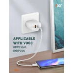 Kucni punjac LDNIO A2421C 22.5W PD + Fast Charger sa Type C na iPhone lightning kablom beli - Slika 8