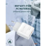 Kucni punjac LDNIO A2421C 22.5W PD + Fast Charger sa Type C na iPhone lightning kablom beli - Slika 11