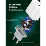 Kucni punjac LDNIO A2421C 22.5W PD + Fast Charger sa Type C na iPhone lightning kablom beli - Slika 12
