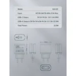 Kucni punjac LDNIO A2421C 22.5W PD + Fast Charger sa Type C na iPhone lightning kablom beli - Slika 15