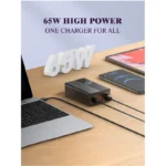 Kucni punjac LDNIO A4808Q SUPER FAST PPS 65W 2xPD 2xUSB crni - Slika 6