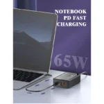 Kucni punjac LDNIO A4808Q SUPER FAST PPS 65W 2xPD 2xUSB crni - Slika 8