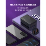 Kucni punjac LDNIO A4808Q SUPER FAST PPS 65W 2xPD 2xUSB crni - Slika 12