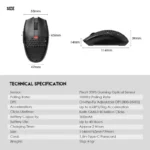 Mis Wireless Gaming Fantech XD7 Aria Space Edition - Slika 13