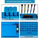 Silikonska radna podloga plava sa pregradama S-160 300mm x 450mm - Slika 6