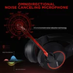 Slusalice Gaming Nubwo N11U LED USB crno crvene - Slika 8