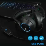 Slusalice Gaming Nubwo N11U LED USB crno plave - Slika 5