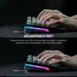 Tastatura Mehanicka Gaming Fantech MK914 RGB Atom PRO96 Wireless Saturn (red switch) - Slika 3