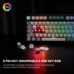Tastatura Mehanicka Gaming Fantech MK914 RGB Atom PRO96 Wireless Saturn (red switch) - Slika 4