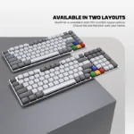Tastatura Mehanicka Gaming Fantech MK916 RGB Maxfit AIR99 Wireless grey (brown switch) - Slika 4