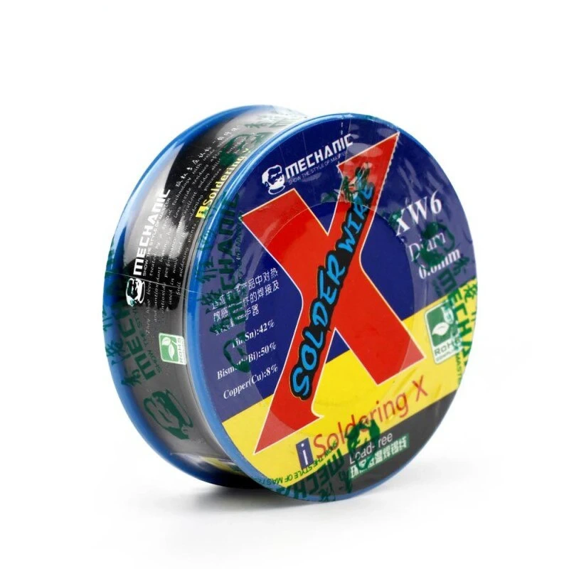 Zica za lemljenje Mechanic 0.6mm/Sn42%/Bi50%/Cu8% za Iphone X/XS/XR/XS MAX Zica za lemljenje Mechanic 0.6mm/Sn42%/Bi50%/Cu8% za Iphone X/XS/XR/XS MAX