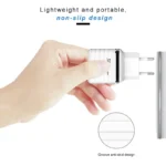 Kucni punjac KONFULON C32Q QC 3.0 sa iPhone lightning kablom beli