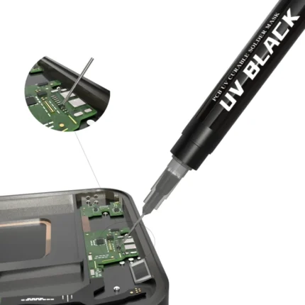2UUL PCB UV Maska sa 3kom 0.6mm tanke igle crna