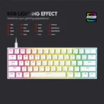 Tastatura Mehanicka Gaming Fantech MK857 RGB Maxfit61 FROST Wireless Space Edition (Blue switch)