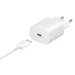 Kucni punjac PD Fast charger 25W 3A PPS za Samsung HQ sa PD Type C kablom CE beli
