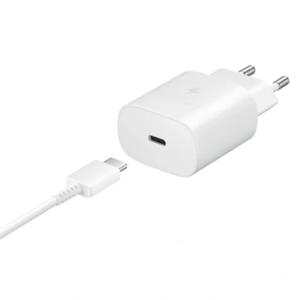 Kucni punjac PD Fast charger 25W 3A PPS za Samsung HQ sa PD Type C kablom CE beli