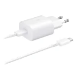 Kucni punjac PD Fast charger 25W 3A PPS za Samsung HQ sa PD Type C kablom CE beli