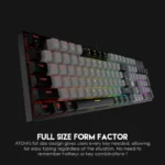 Tastatura Mehanicka Gaming Fantech MK886 RGB Atom crna (Blue switch)