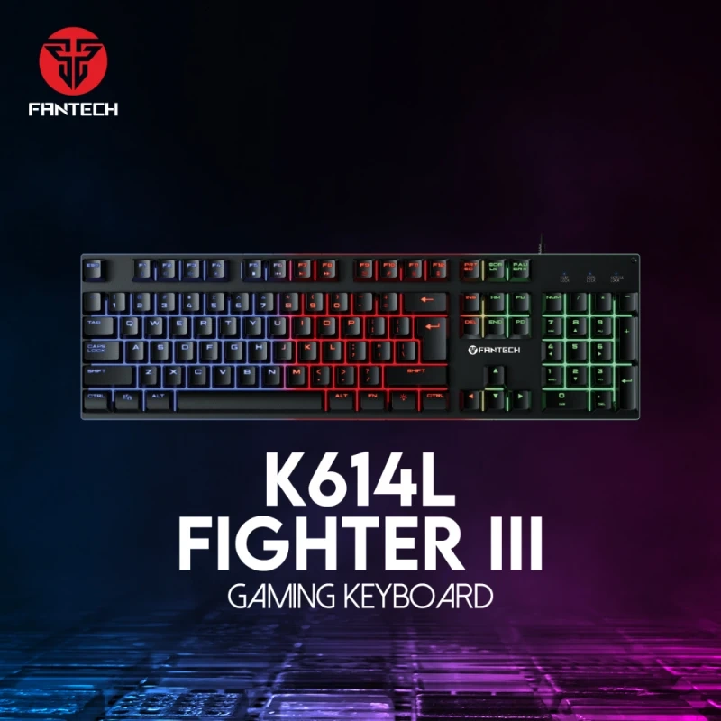 Tastatura Gaming Fantech K614L Fighter II crna Tastatura Gaming Fantech K614L Fighter II crna