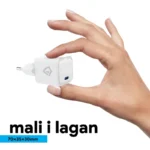 Kucni punjac Teracell Evolution TC-16GP, GaN, PD 3.0, 30W sa PD iPhone lightning kablom beli CE