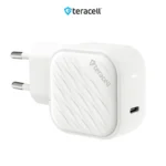 Kucni punjac Teracell Evolution TC-17GP, GaN, PPS, PD 3.0, 65W sa PD iPhone lightning kablom beli CE