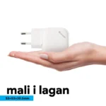 Kucni punjac Teracell Evolution TC-17GP, GaN, PPS, PD 3.0, 65W sa PD iPhone lightning kablom beli CE