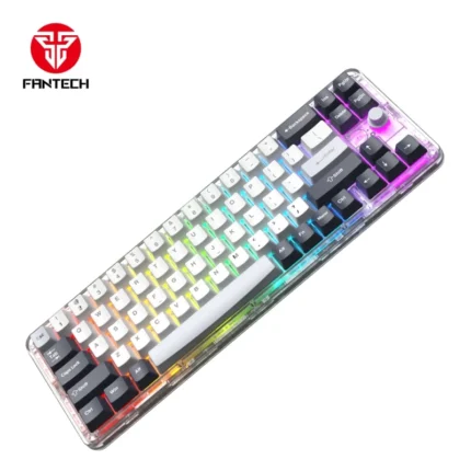 Tastatura Mehanicka Gaming Fantech MK911 RGB Vibe Maxfit 70 Epic Greyscale Wireless (Yellow switch)