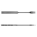 Adapter TRUST Halyx USB hub sa 4xUSB porta sivi