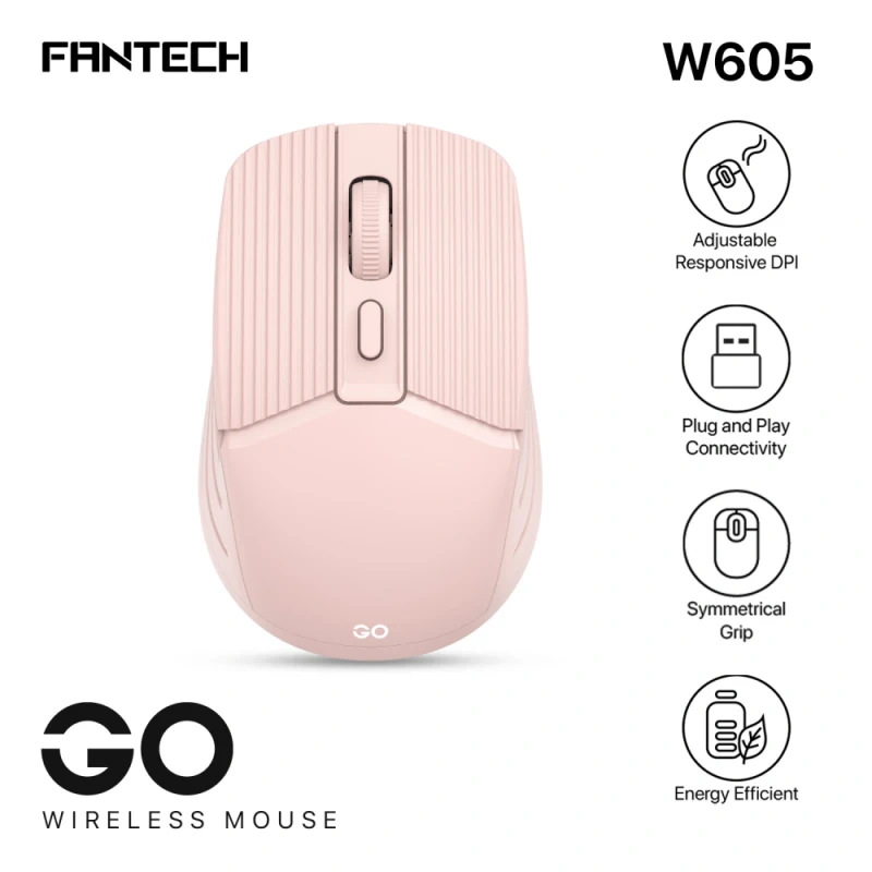 Mis Wireless Fantech W605 GO roze Mis Wireless Fantech W605 GO roze