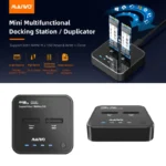 Docking station MAIWO K3016P2, Type C 3.2 na 2x M.2 NVMe clone crni