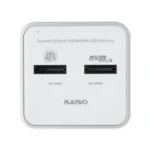 Docking station MAIWO K3016SD, Type C 3.2 na 2 x M.2 (SATA i PCIe NvMe), SD Card, beli