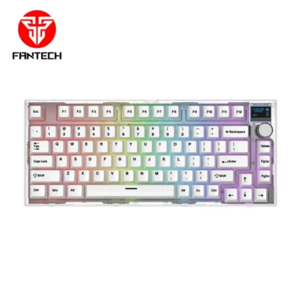 Tastatura Mehanicka Gaming Fantech MK910 RGB PBT Maxfit81 Frost Wireless bela (yellow switch)