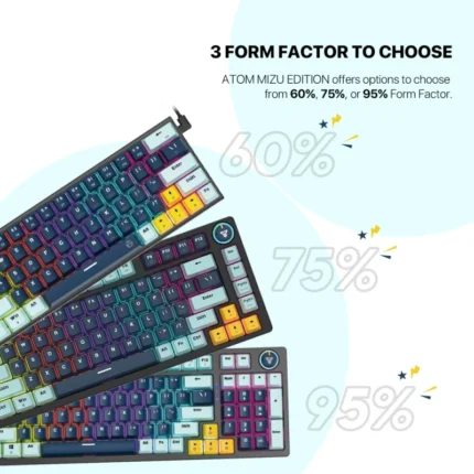 Tastatura Mehanicka Gaming Fantech MK875 RGB Atom 81 Navy (Red switch)