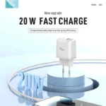 Kucni punjac KONFULON JK82 + PX15 PD 20W, QC 18W, sa kablom USB na Type C beli
