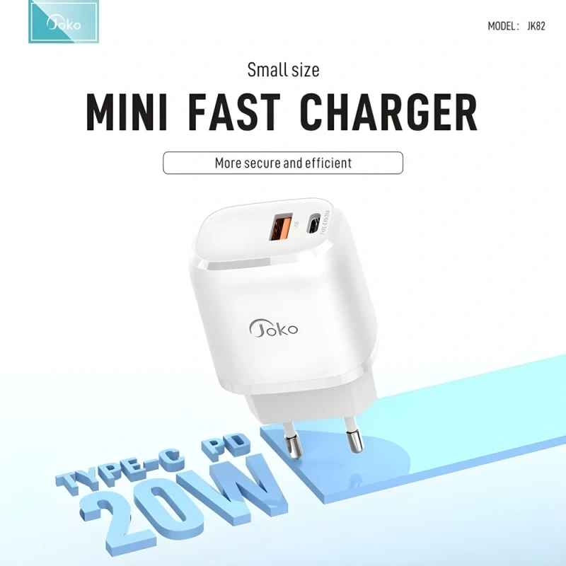 Kucni punjac KONFULON JK82 + PX14 PD 20W, QC 18W, sa kablom USB na Lightning beli Kucni punjac KONFULON JK82 + PX14 PD 20W, QC 18W, sa kablom USB na Lightning beli