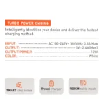 Kucni punjac LDNIO A2221 2xUSB, 12W sa iPhone lightning kablom beli