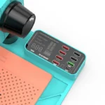 Mikroskop Atten RF4, RF-7050TVA9 set, sa USB naponskim HUBom, svetlo plavi