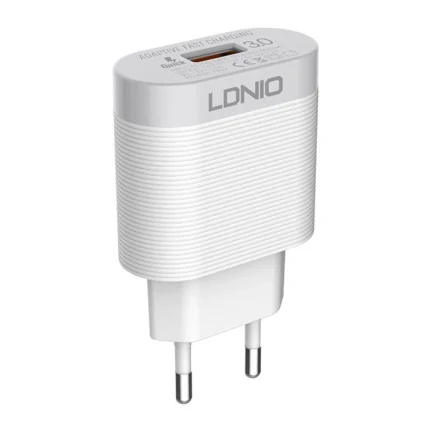 Kucni punjac LDNIO A303Q QC 3.0 5V 3A 18W Type C beli