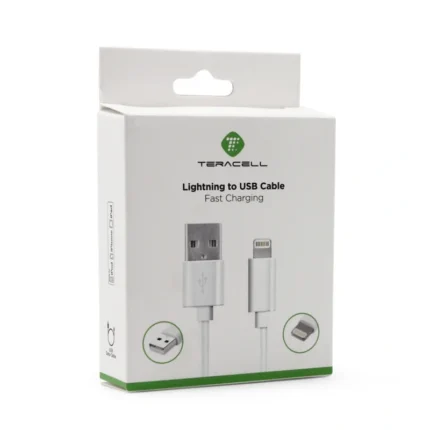 Data kabl Teracell Plus za iPhone lightning beli 1.2m