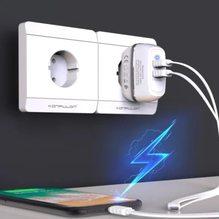 Kućni punjač KONFULON C23 dual USB 5V 2.4A beli